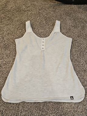 NWOT The North Face Light Gray Button-Front Women's Tank Top Medium